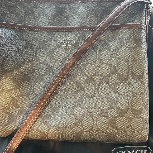 Giftable NWT Coach Brown/ Tan Signature Shoulder Bag - Picture 15 of 15